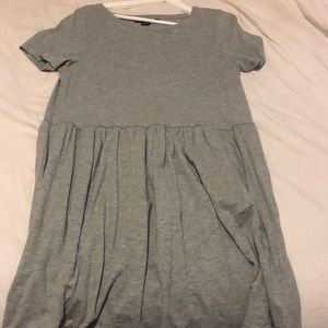 Grey t-shirt dress